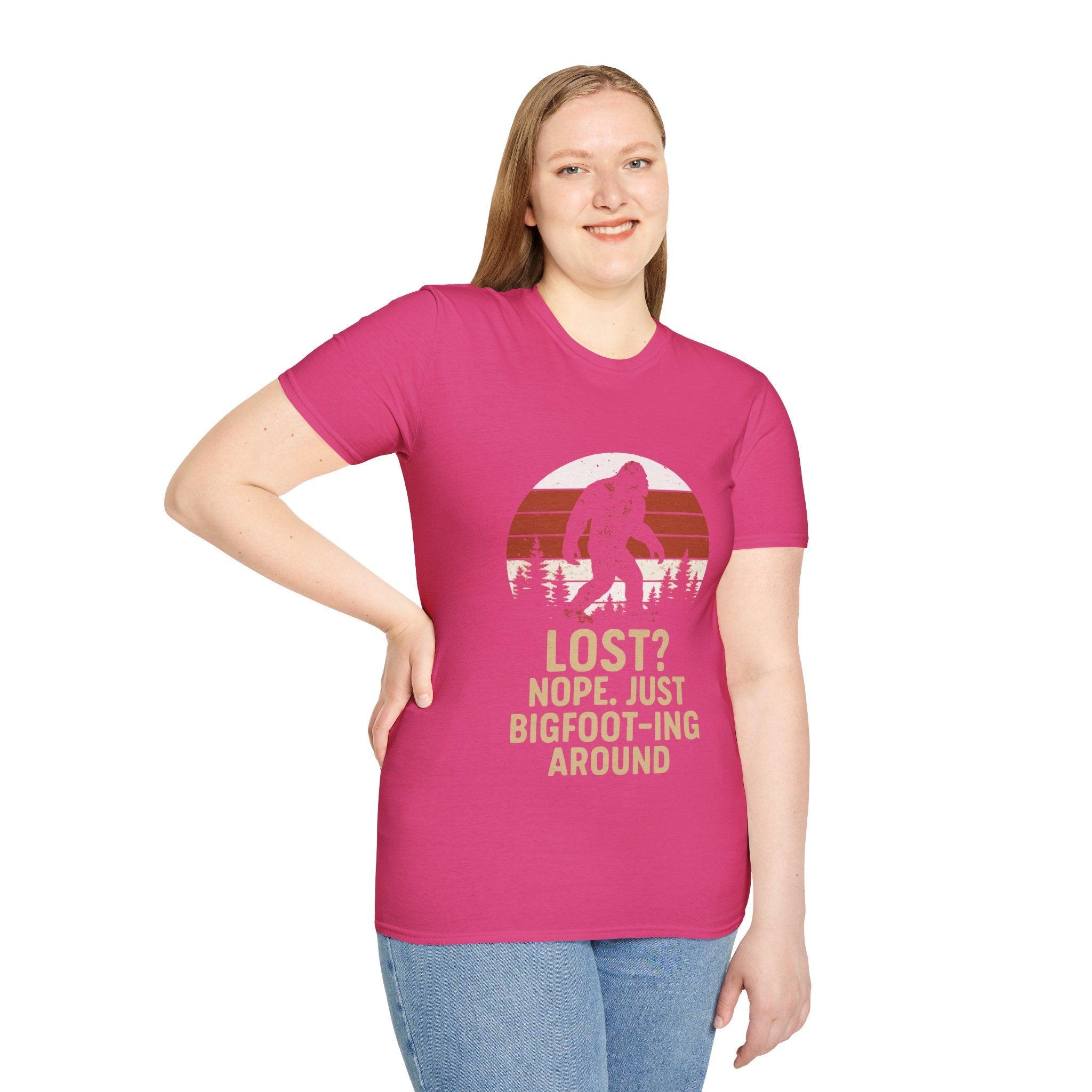 Bigfoot Adventure T-Shirt - Fun Unisex Tee for Nature Lovers, Casual Wear, Gift for Outdoorsy Friends, Hiking Gear, Unique Apparel