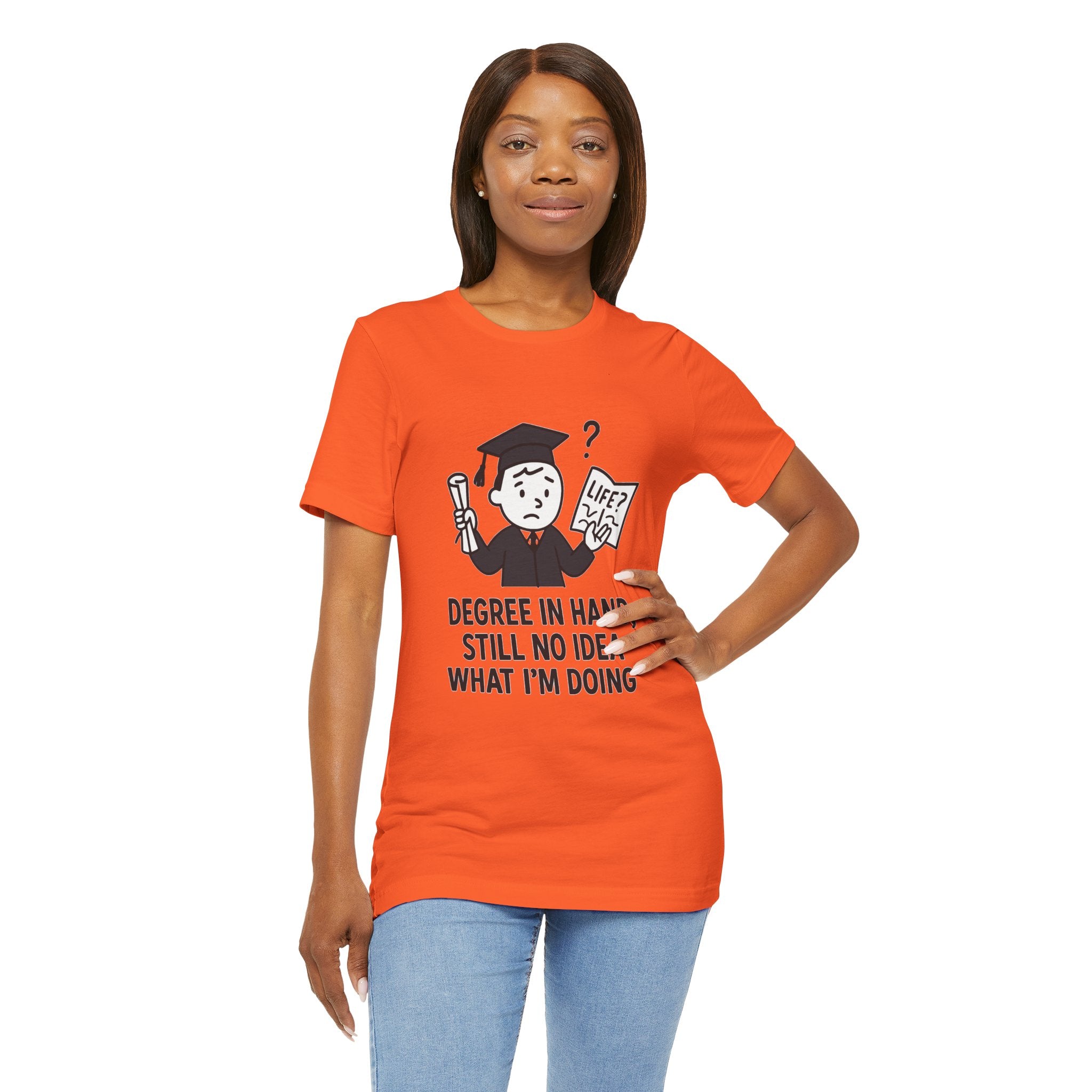 Graduation Humor Tee | Unisex Jersey Short Sleeve Shirt, Funny Graduation Gift, College Shirt, Life After Degree Tee, Graduate T-Shirt
