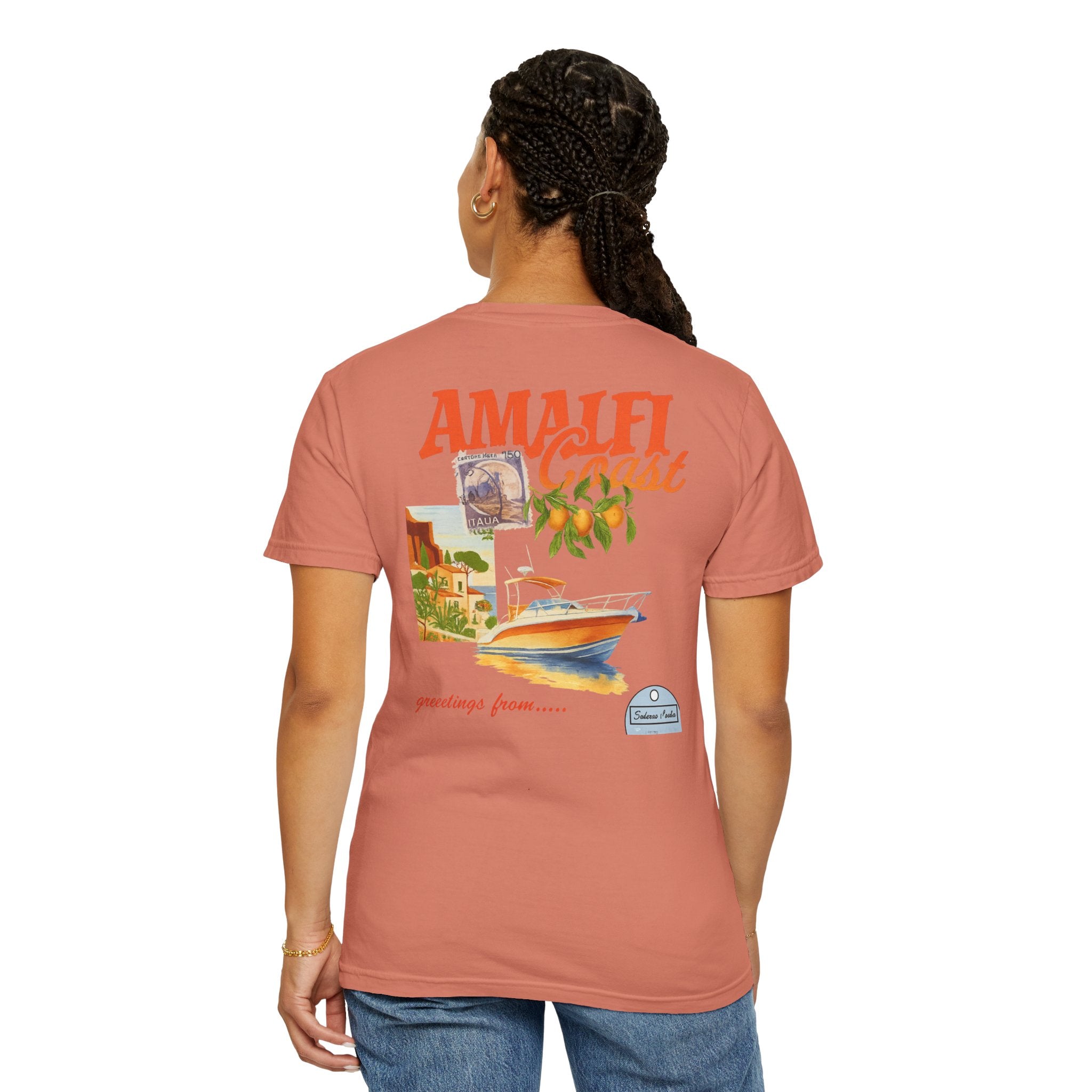 Amalfi Coast Vintage Unisex T-shirt - Stylish Travel Tee for Beach Lovers, Gifts for Her, Casual Summer Wear, Vacation Vibes