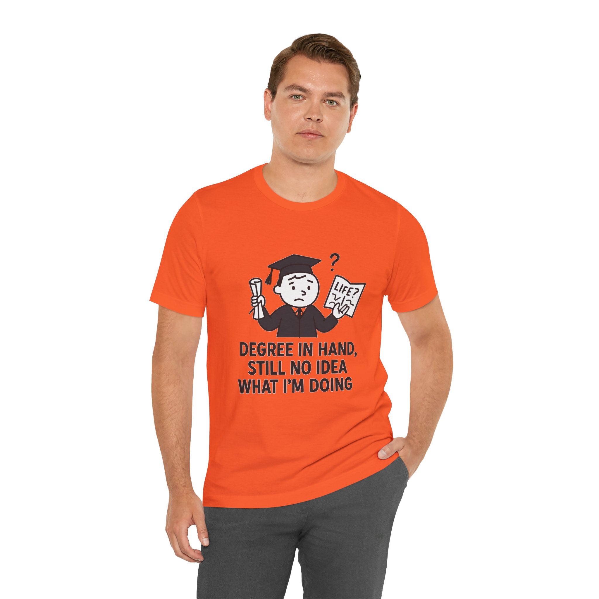 Graduation Humor Tee | Unisex Jersey Short Sleeve Shirt, Funny Graduation Gift, College Shirt, Life After Degree Tee, Graduate T-Shirt