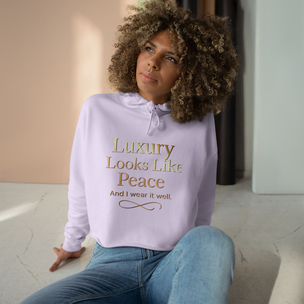 Luxury Peace Crop Hoodie
